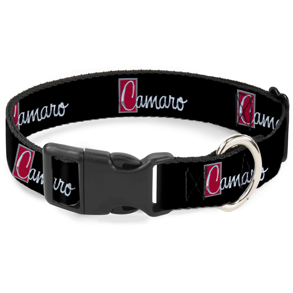 Plastic Clip Collar - 1972 CAMARO Script Emblem Black/Silver/Reds Plastic Clip Collars GM General Motors
