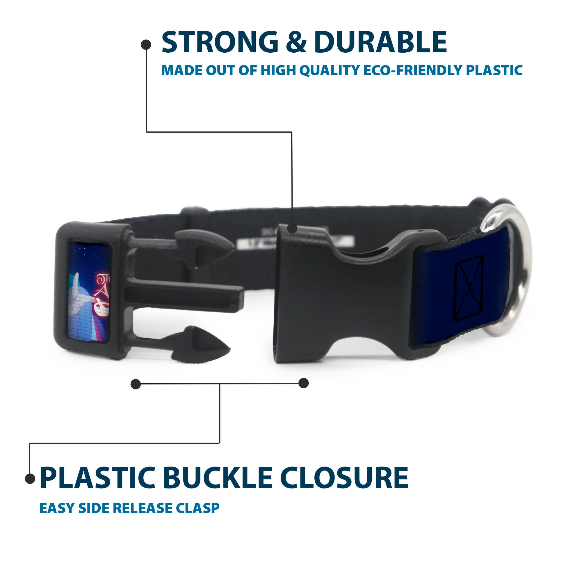 Plastic Clip Collar - THE APOTHECARY DIARIES Maomao Hands Out Pose and Title Logo Purples Plastic Clip Collars The Apothecary Diaries