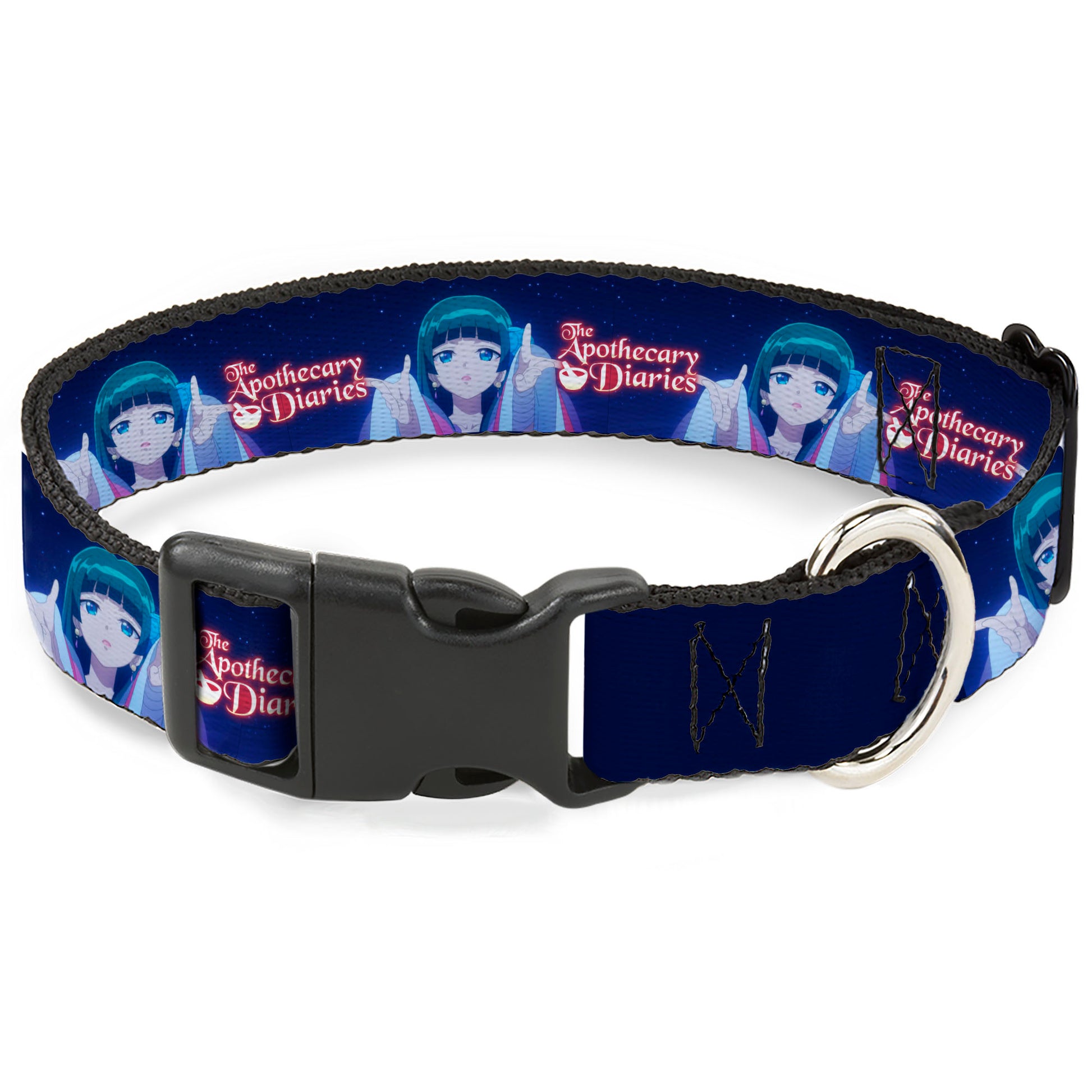 Plastic Clip Collar - THE APOTHECARY DIARIES Maomao Hands Out Pose and Title Logo Purples Plastic Clip Collars The Apothecary Diaries