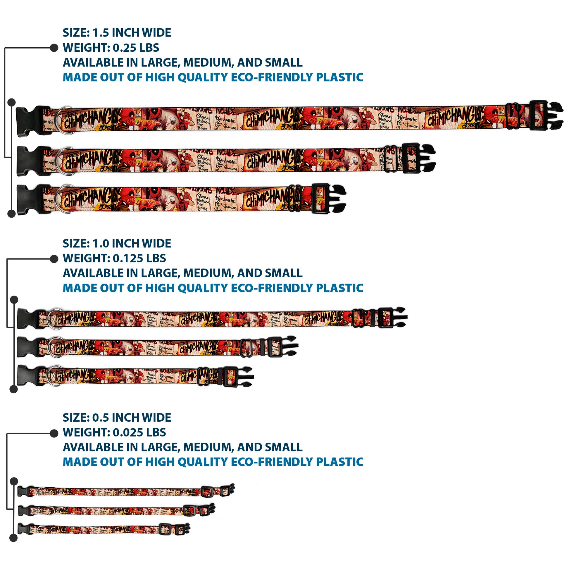 Plastic Clip Collar - Deadpool Kills Deadpool #2 Cover Dynamite Chimichanga Plastic Clip Collars Marvel Comics