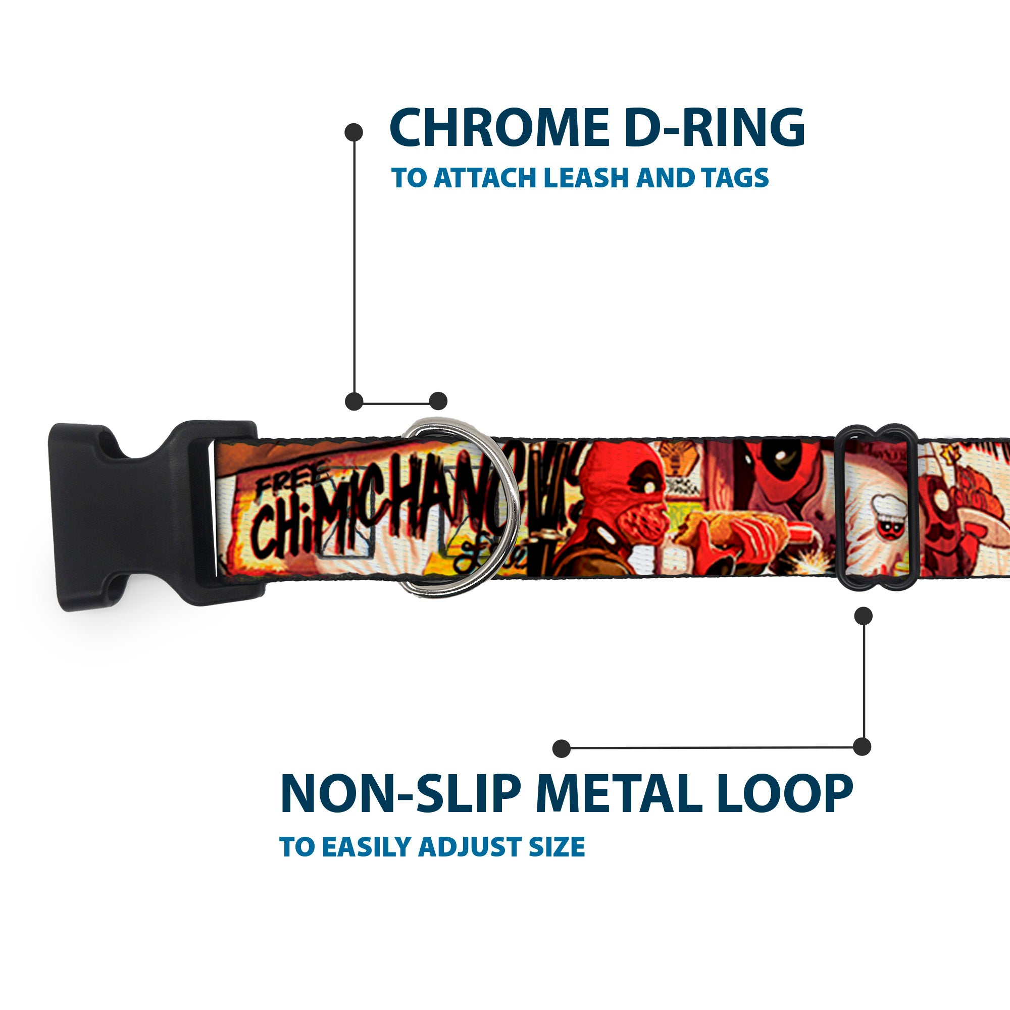 Plastic Clip Collar - Deadpool Kills Deadpool #2 Cover Dynamite Chimichanga Plastic Clip Collars Marvel Comics