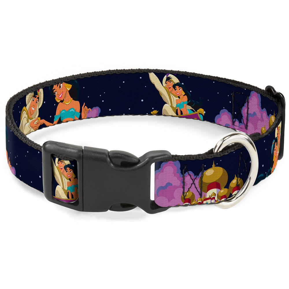 Plastic Clip Collar - Aladdin & Jasmine Magic Carpet Ride Scenes Plastic Clip Collars Disney