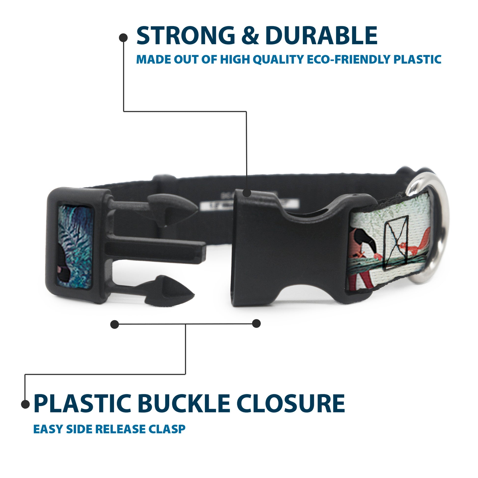 Plastic Clip Collar - Sleeping Beauty Woods Scenes Plastic Clip Collars Disney