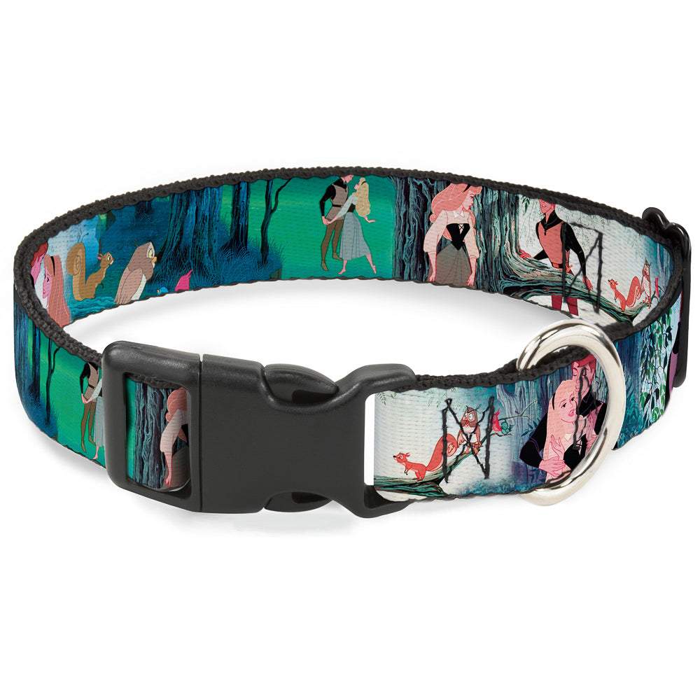 Plastic Clip Collar - Sleeping Beauty Woods Scenes Plastic Clip Collars Disney