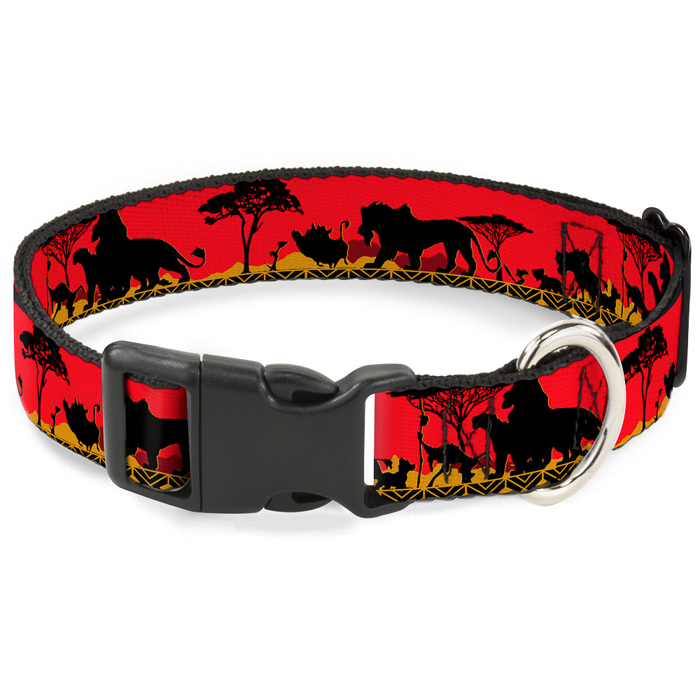 Plastic Clip Collar - Mufasa & Simba JUST CAN'T WAIT TO BE KING/Family Silhouette Plastic Clip Collars Disney