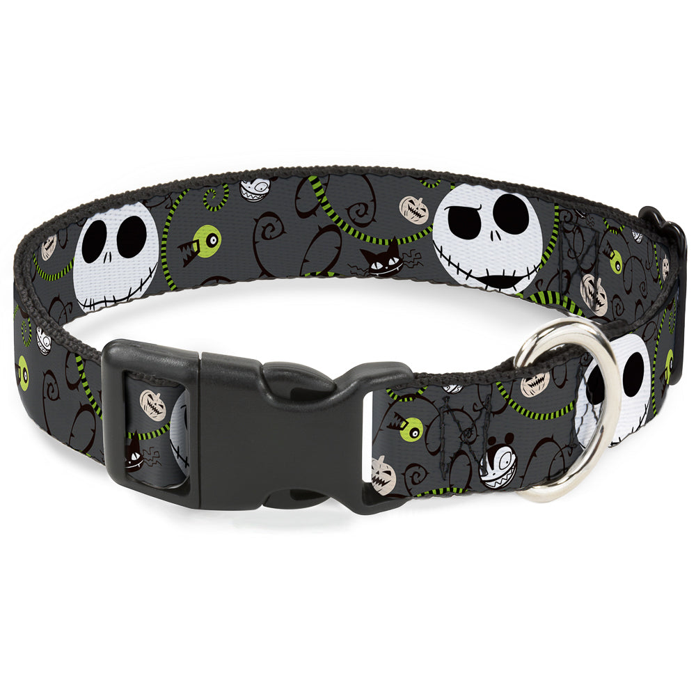 Plastic Clip Collar - NBC Jack Expressions/Halloween Elements Gray Plastic Clip Collars Disney