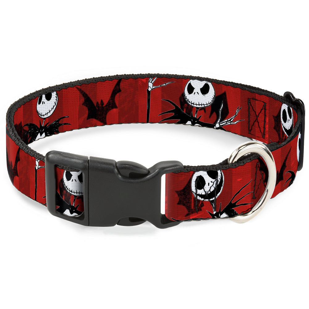 Plastic Clip Collar - NBC Jack Poses/Bats Red Stripe Plastic Clip Collars Disney