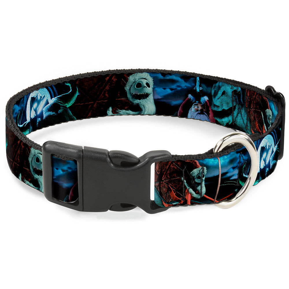 Plastic Clip Collar - Nightmare Before Christmas Jack, Oogie Boogie, Santa Scene