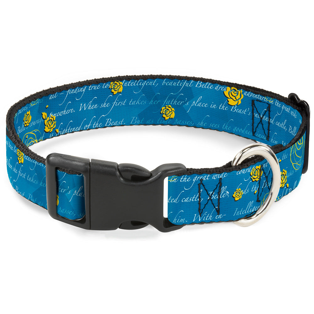 Plastic Clip Collar - Beauty & the Beast Story Script Plastic Clip Collars Disney