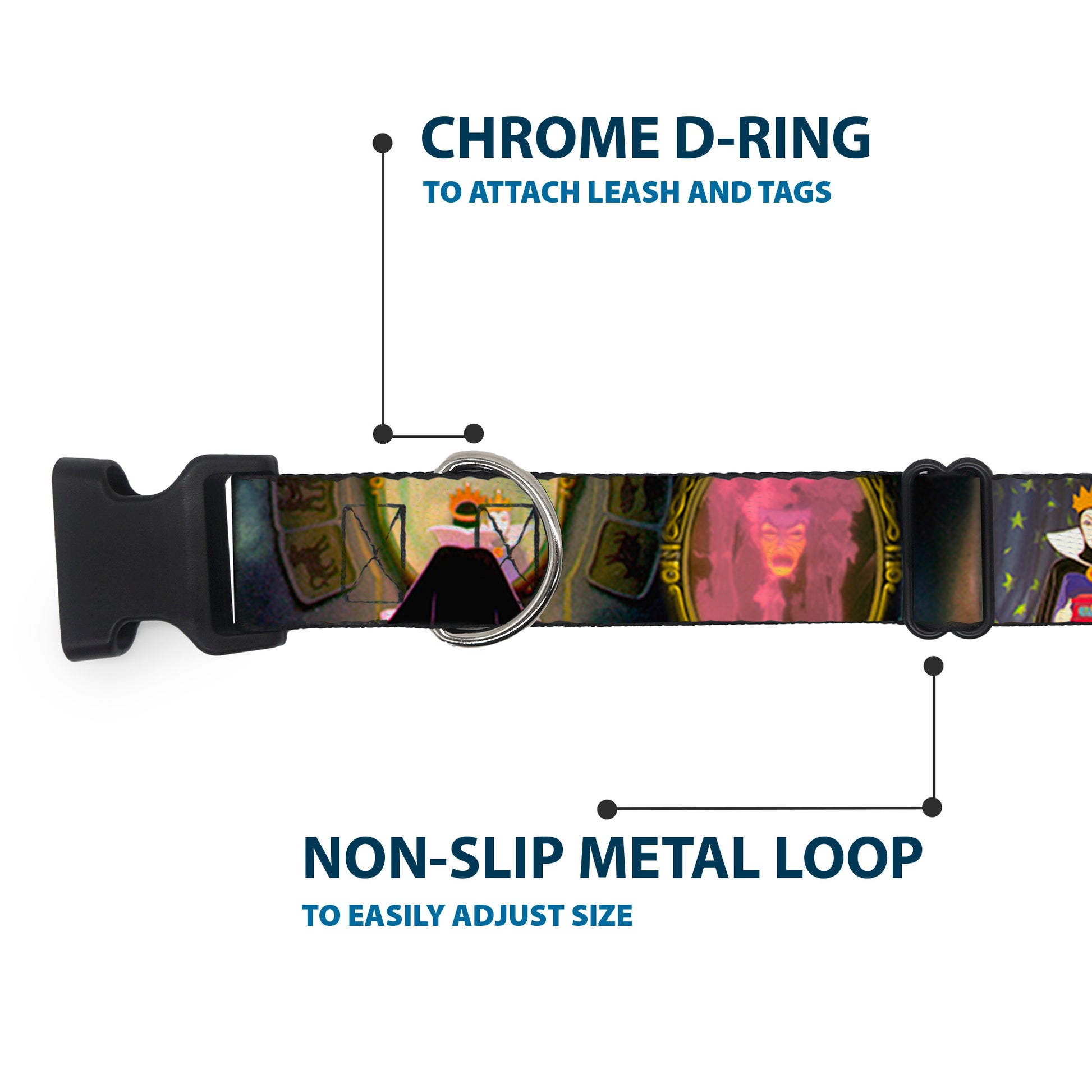 Plastic Clip Collar - Snow White Evil Queen Poses Plastic Clip Collars Disney