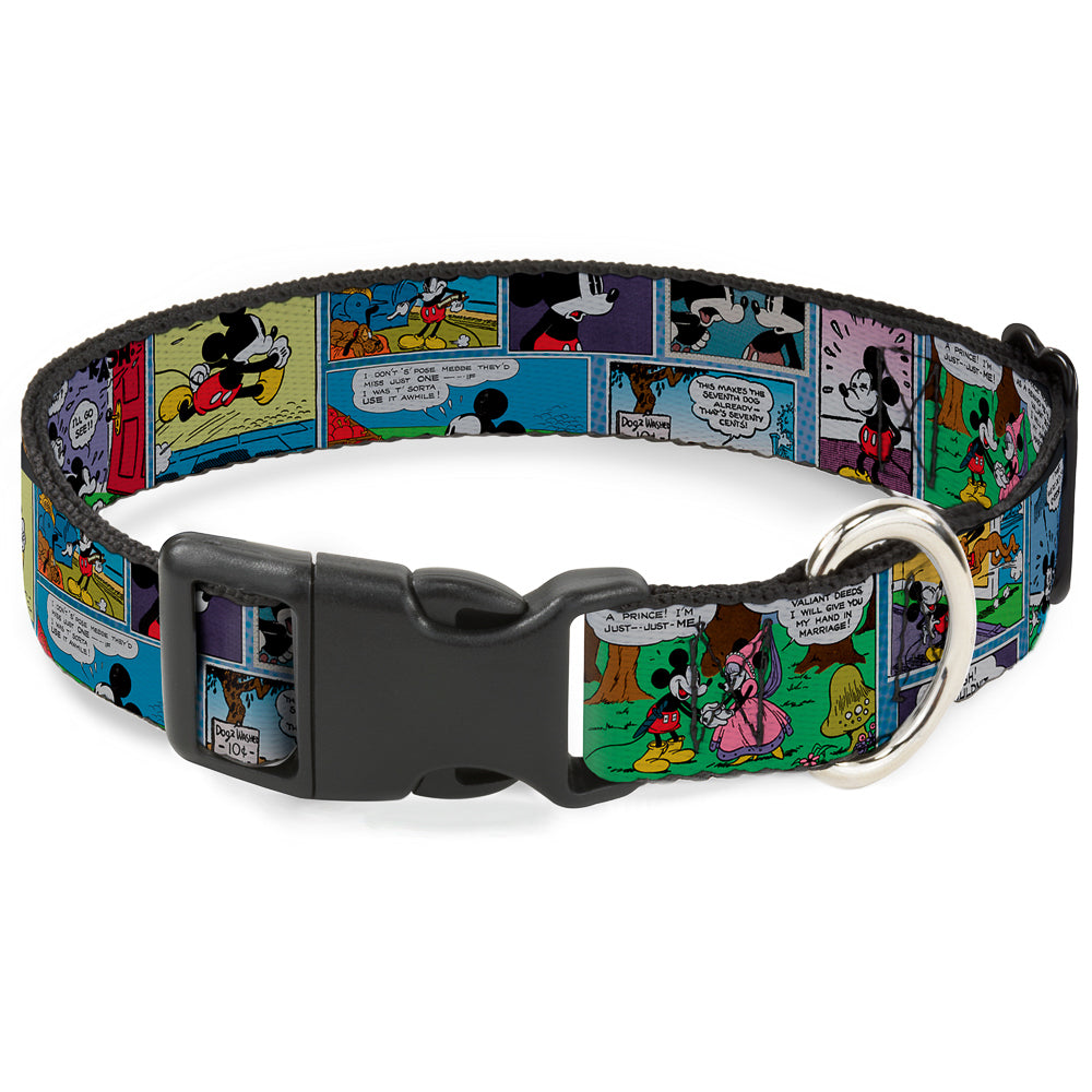 Plastic Clip Collar - Mickey & Minnie Comic Strip Plastic Clip Collars Disney