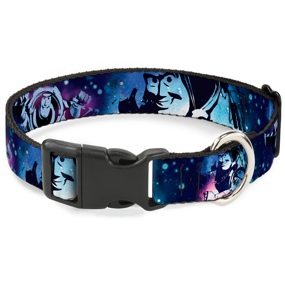 Plastic Clip Collar - Buzz Lightyear Poses Galaxy Blues Plastic Clip Collars Disney