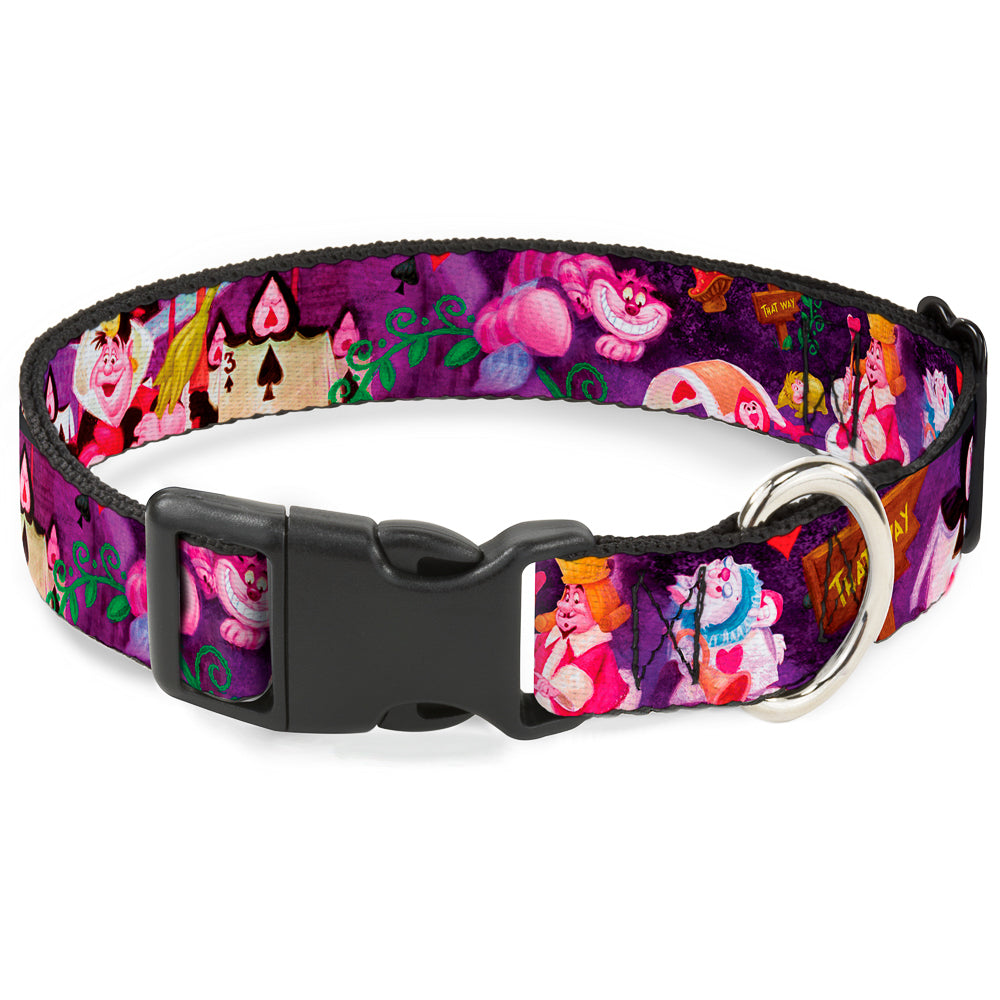 Plastic Clip Collar - Alice & the Queen of Hearts Scenes Plastic Clip Collars Disney