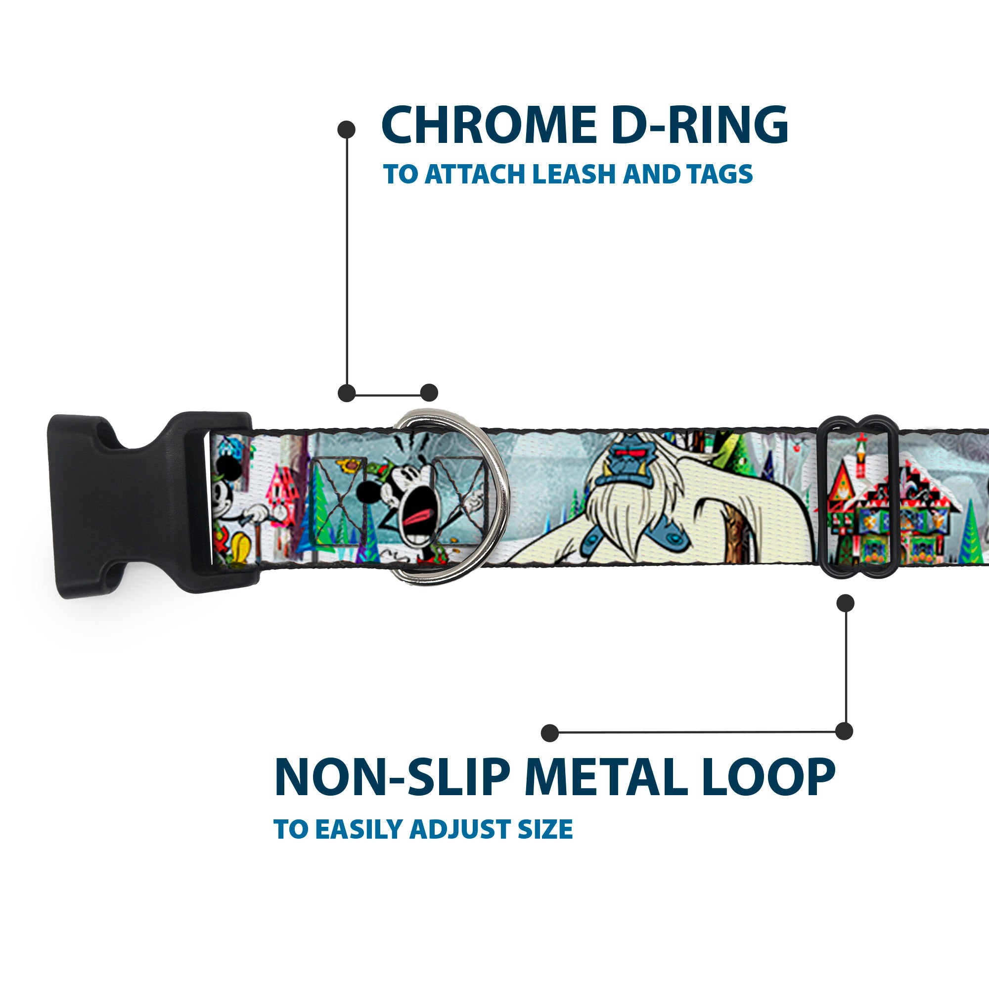 Plastic Clip Collar - Mickey & Minnie Yodelberg Scenes Plastic Clip Collars Disney