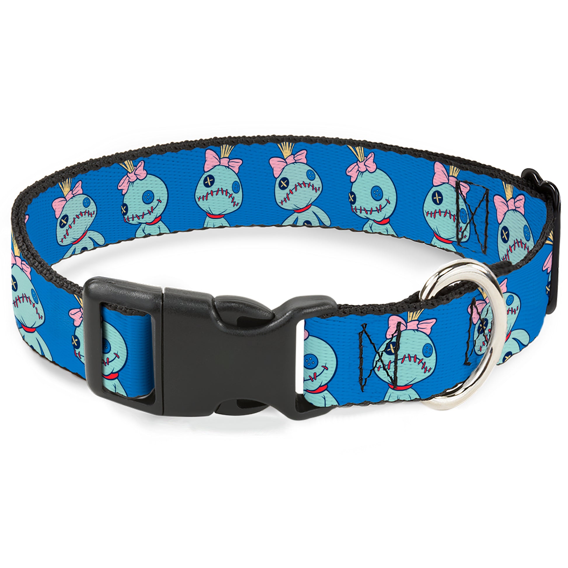 Plastic Clip Collar - Lilo and Stitch Scrump Poses Blue Plastic Clip Collars Disney