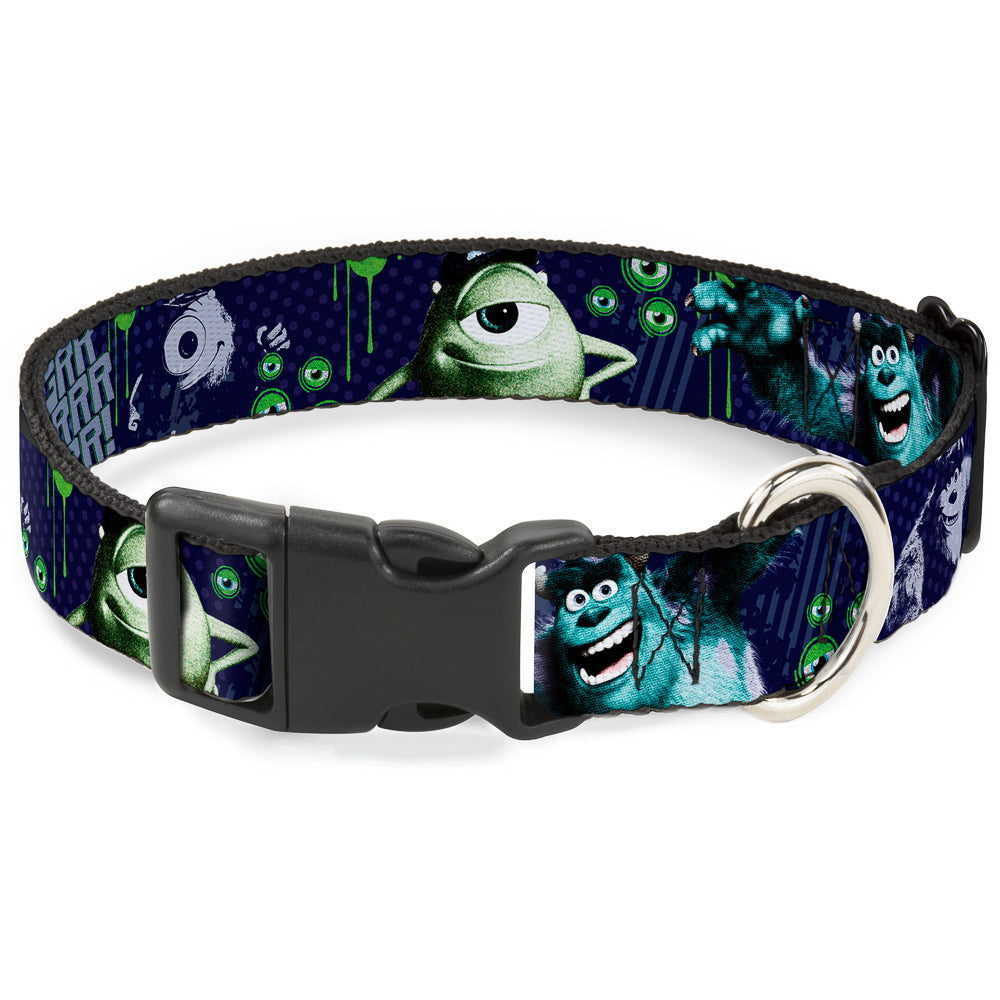 Plastic Clip Collar - Monsters University Sully & Mike Poses/GRRRRR! Plastic Clip Collars Disney