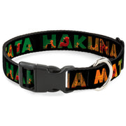 Plastic Clip Collar - HAKUNA MATATA Black/Lion King Scenes Plastic Clip Collars Disney