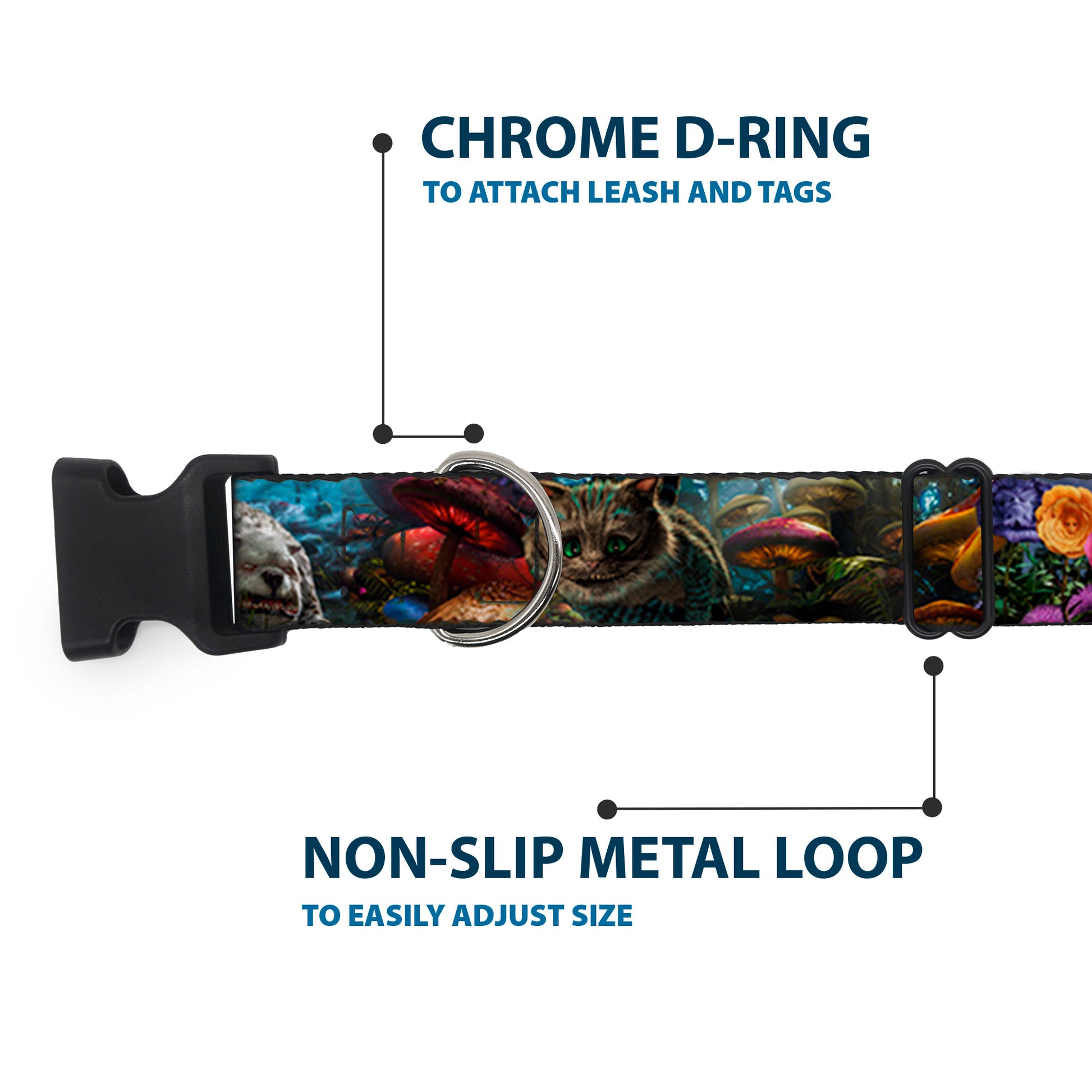 Plastic Clip Collar - Alice in Wonderland Movie Encounters Plastic Clip Collars Disney