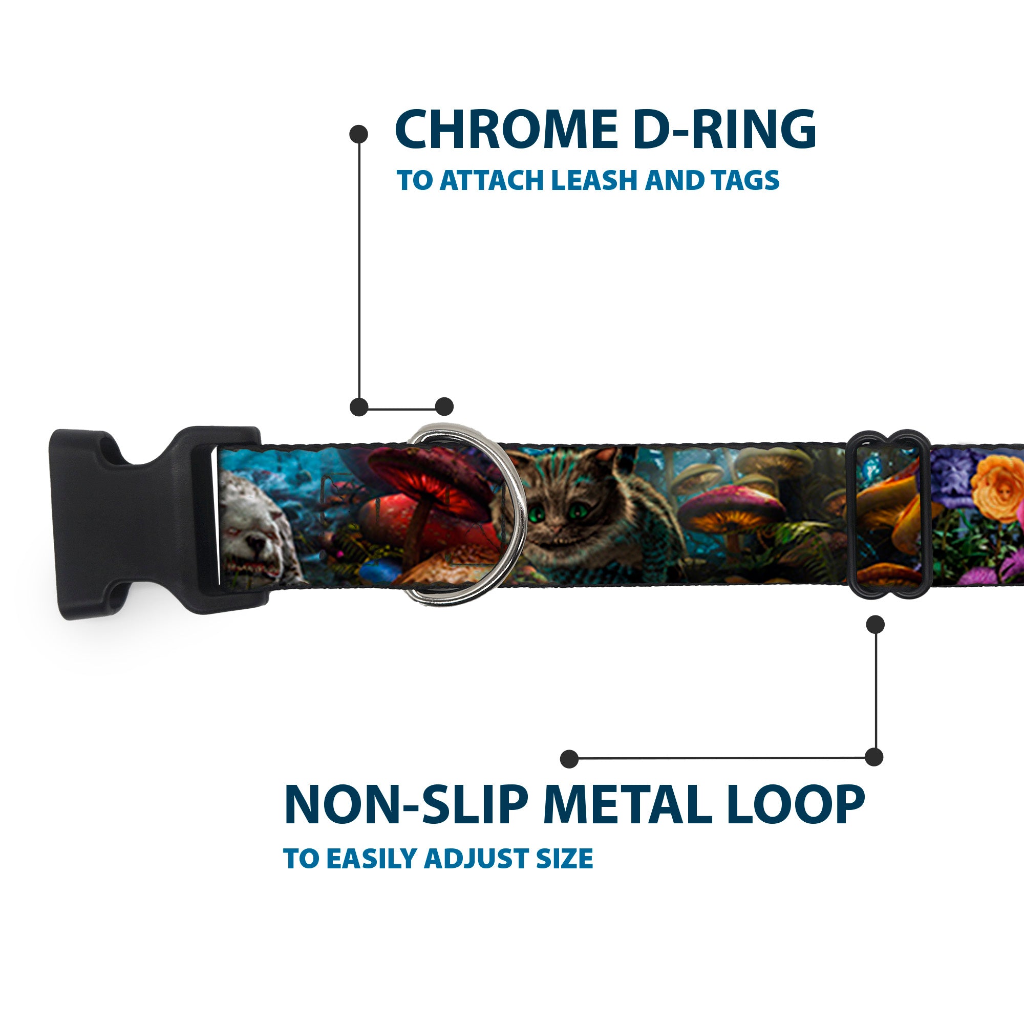 Plastic Clip Collar - Alice in Wonderland Movie Encounters Plastic Clip Collars Disney