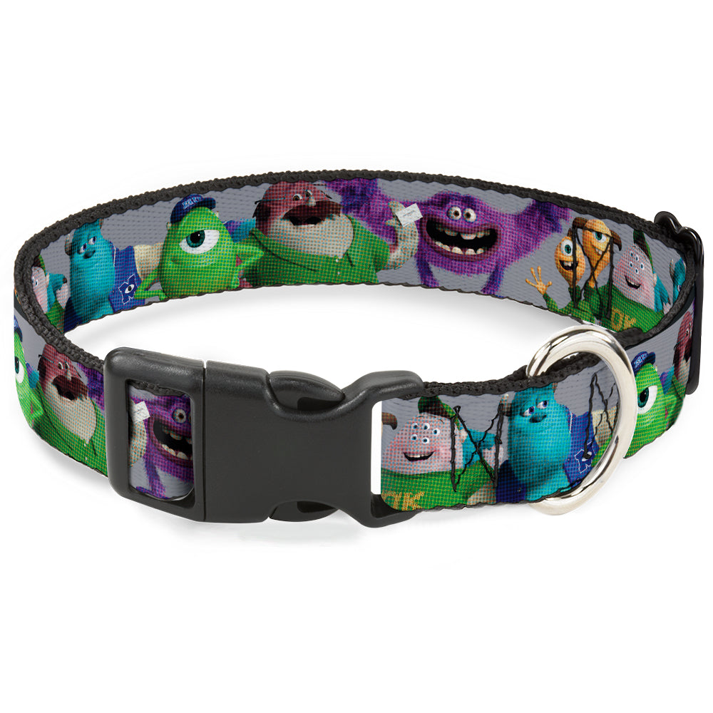 Plastic Clip Collar - Monsters University Character Lineup Gray Plastic Clip Collars Disney