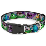 Plastic Clip Collar - Monsters University Character Lineup Gray Plastic Clip Collars Disney