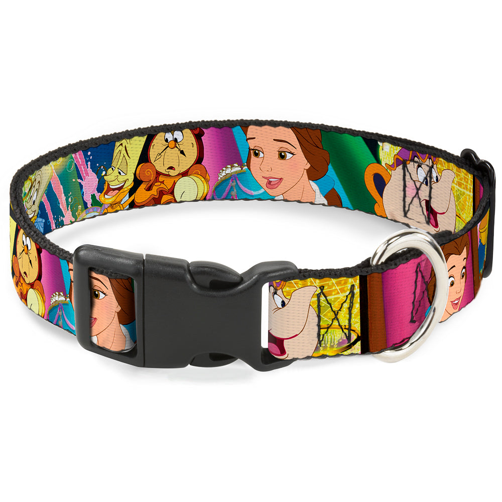 Plastic Clip Collar - Beauty & the Beast Be Our Guest Scenes Plastic Clip Collars Disney