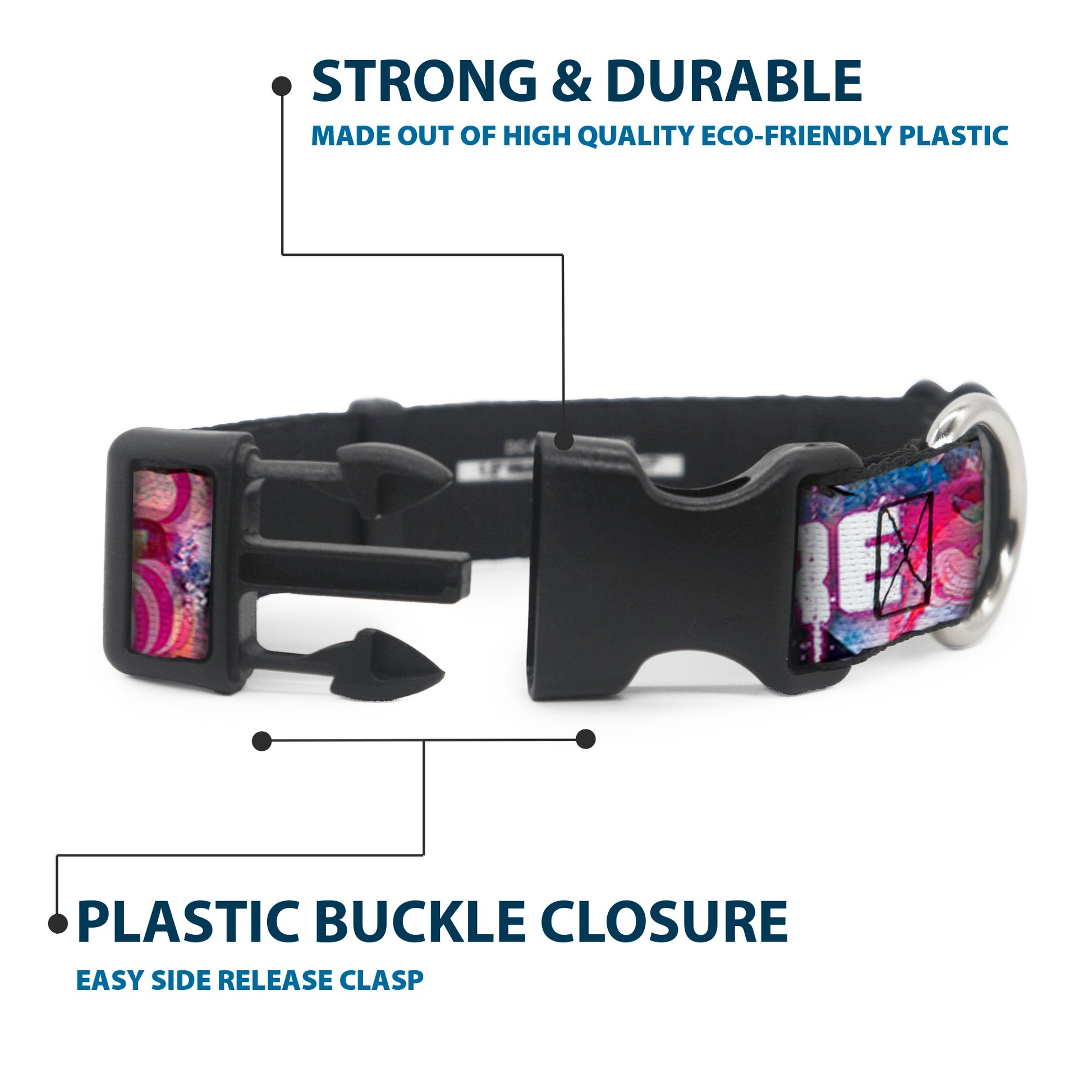 Plastic Clip Collar - Transparent Cheshire Cat Poses WE'RE ALL MAD HERE Plastic Clip Collars Disney