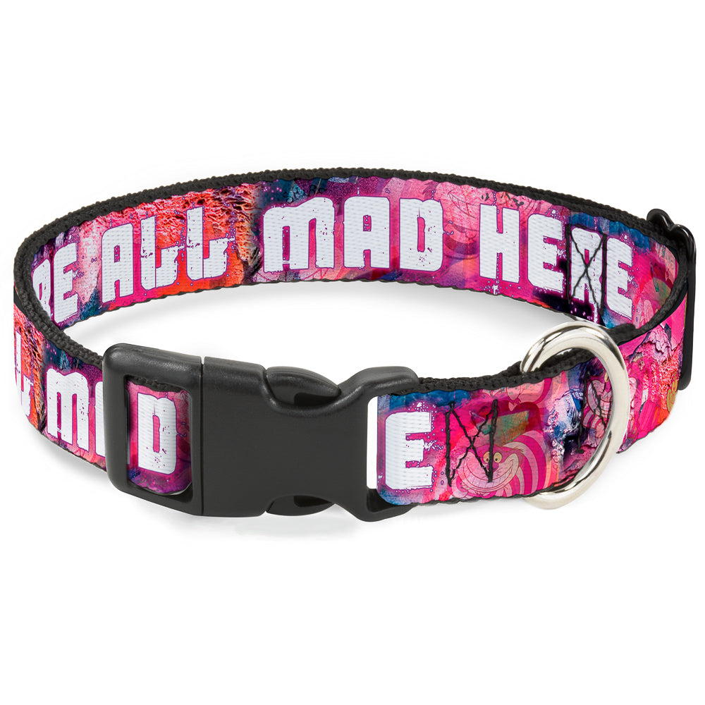 Plastic Clip Collar - Transparent Cheshire Cat Poses WE'RE ALL MAD HERE Plastic Clip Collars Disney