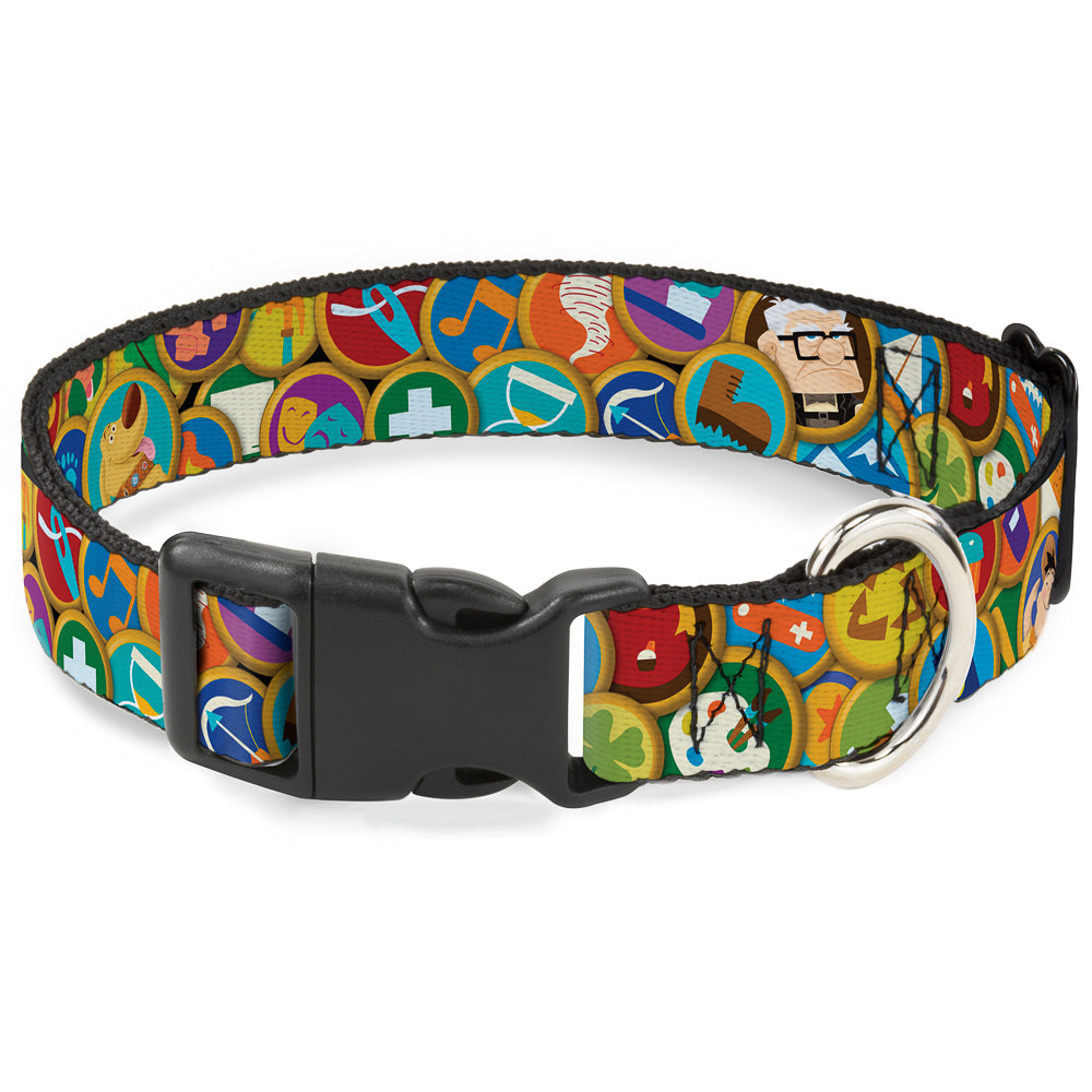 Plastic Clip Collar - Stacked Wilderness Explorers Badges Plastic Clip Collars Disney