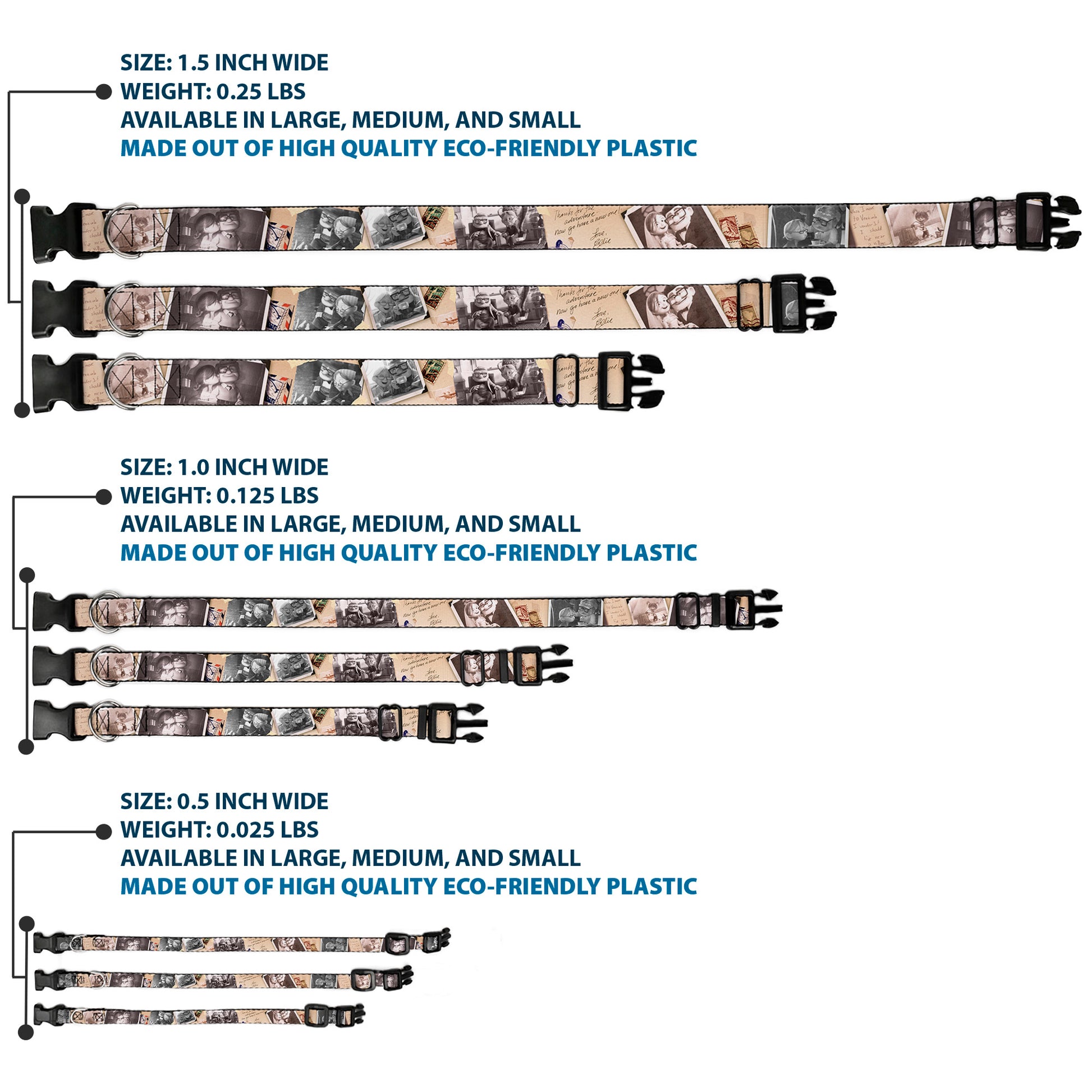 Plastic Clip Collar - Up Adventure Book Snapshots/Post Cards Plastic Clip Collars Disney