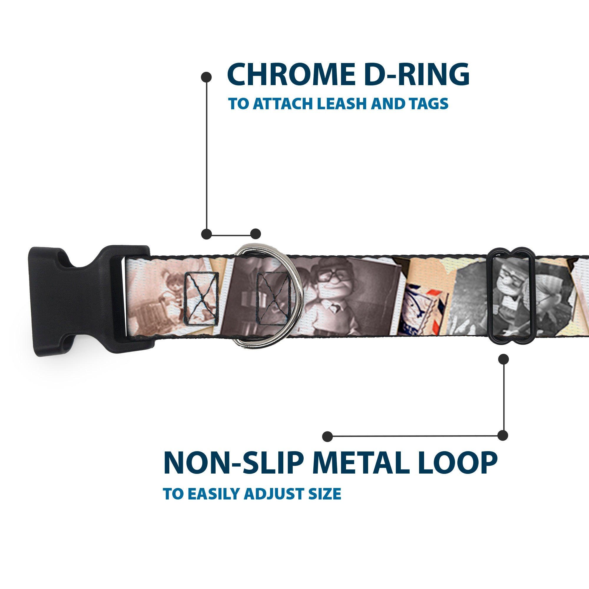 Plastic Clip Collar - Up Adventure Book Snapshots/Post Cards Plastic Clip Collars Disney
