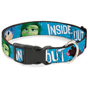 Plastic Clip Collar - INSIDE OUT 6-Character Pose Sparkle Blue/White Plastic Clip Collars Disney