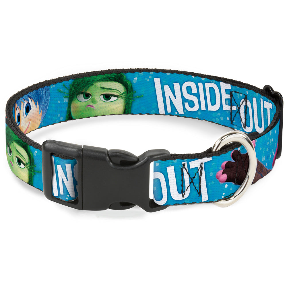 Plastic Clip Collar - INSIDE OUT 6-Character Pose Sparkle Blue/White Plastic Clip Collars Disney