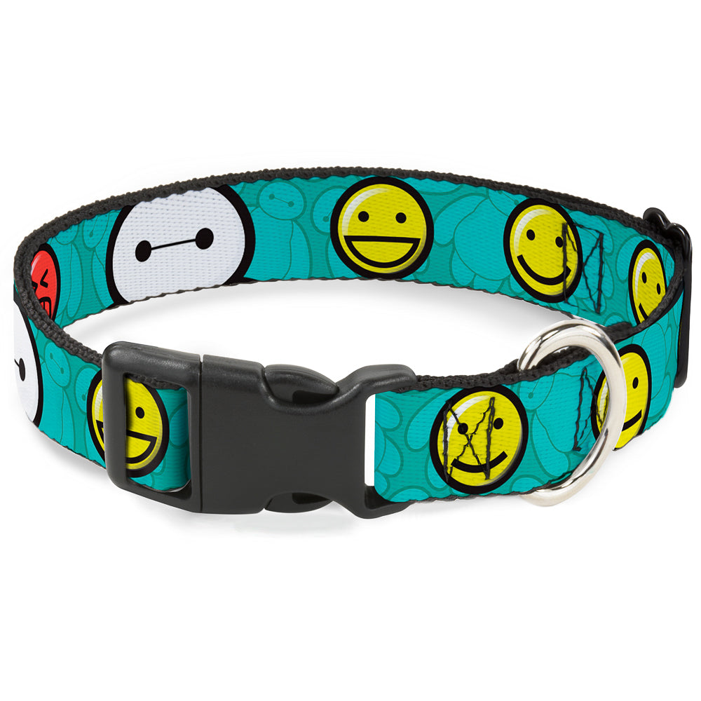 Plastic Clip Collar - Baymax/Mood Expressions/Baymax Scattered Turquoise Plastic Clip Collars Disney