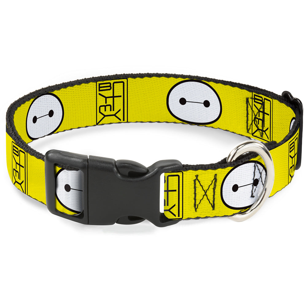 Plastic Clip Collar - BAYMAX Hanko/Face Yellow/Black/White Plastic Clip Collars Disney