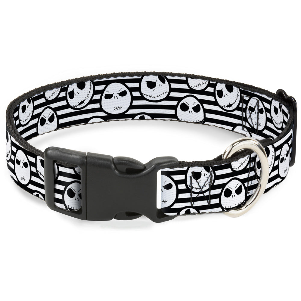 Plastic Clip Collar - Jack Expressions/Stripe White/Black Plastic Clip Collars Disney