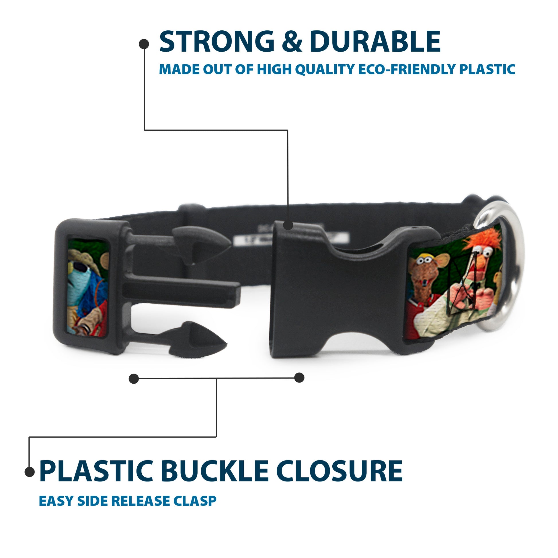 Plastic Clip Collar - Muppets 20-Character Group Pose Greens Plastic Clip Collars Disney