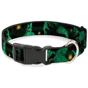Plastic Clip Collar - Oogie Boogie 4-Poses Black/Yellow/Green Plastic Clip Collars Disney