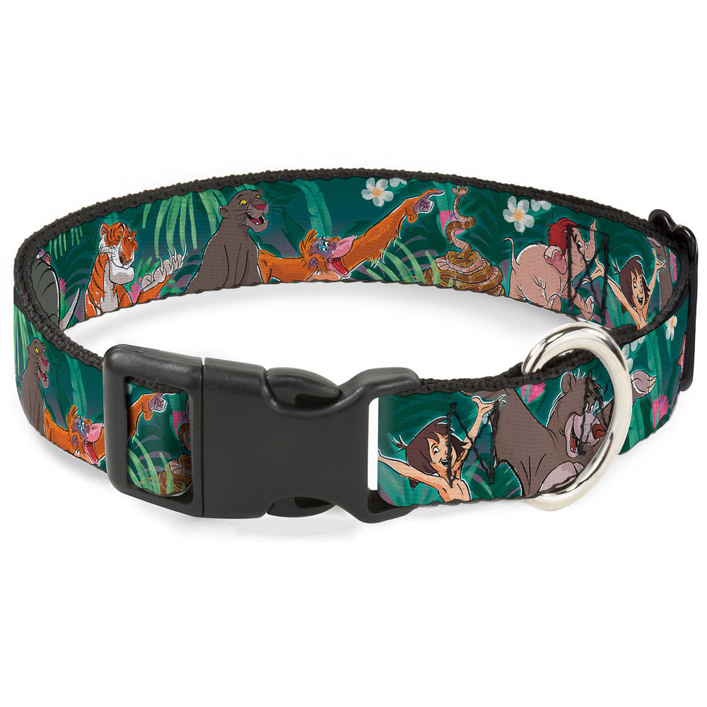 Plastic Clip Collar - The Jungle Book 8-Character Group Greens Plastic Clip Collars Disney
