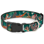 Plastic Clip Collar - The Jungle Book 8-Character Group Greens Plastic Clip Collars Disney