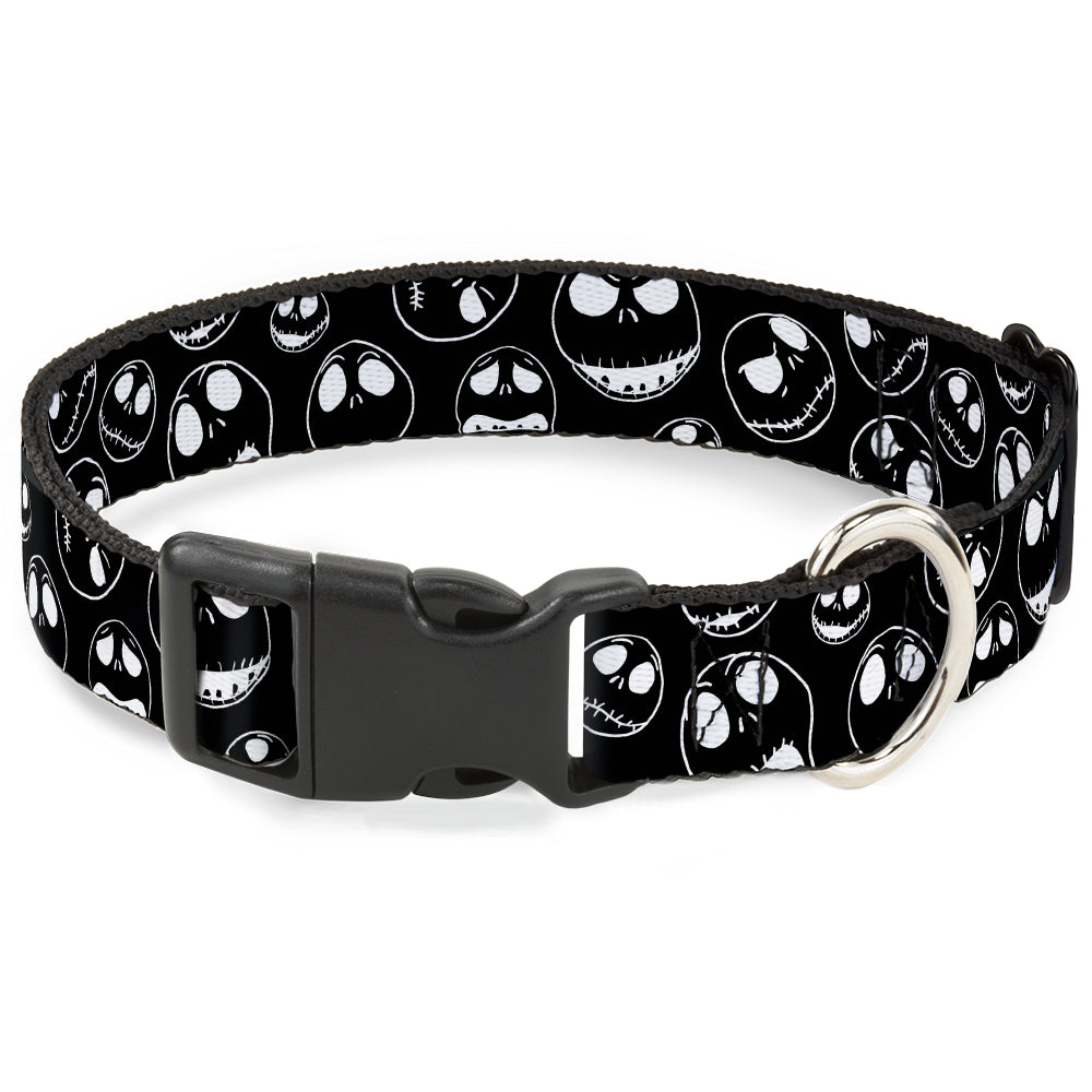 Plastic Clip Collar - Jack Outline Expressions Scattered Black/White Plastic Clip Collars Disney