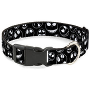 Plastic Clip Collar - Jack Outline Expressions Scattered Black/White Plastic Clip Collars Disney
