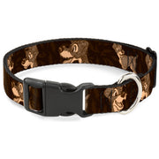 Plastic Clip Collar - Tramp 4-Pose Sketch Browns Plastic Clip Collars Disney