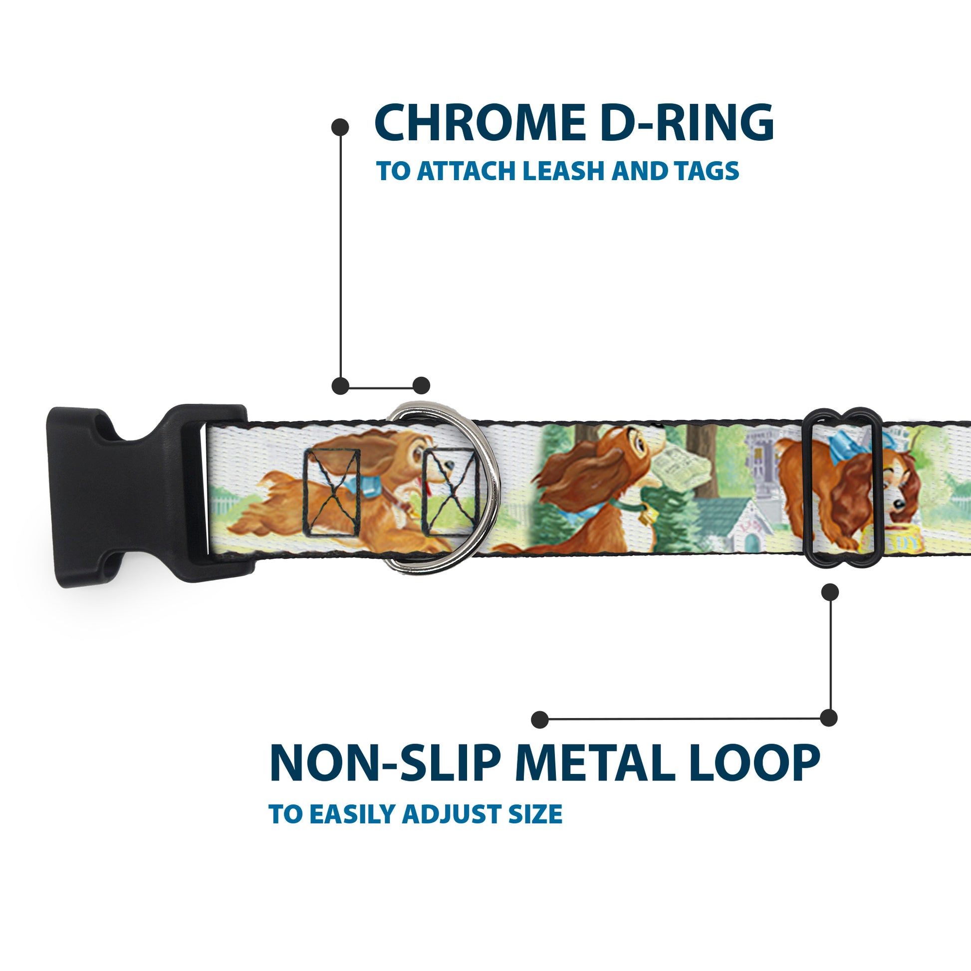 Plastic Clip Collar - Lady 3-Scene Poses Plastic Clip Collars Disney