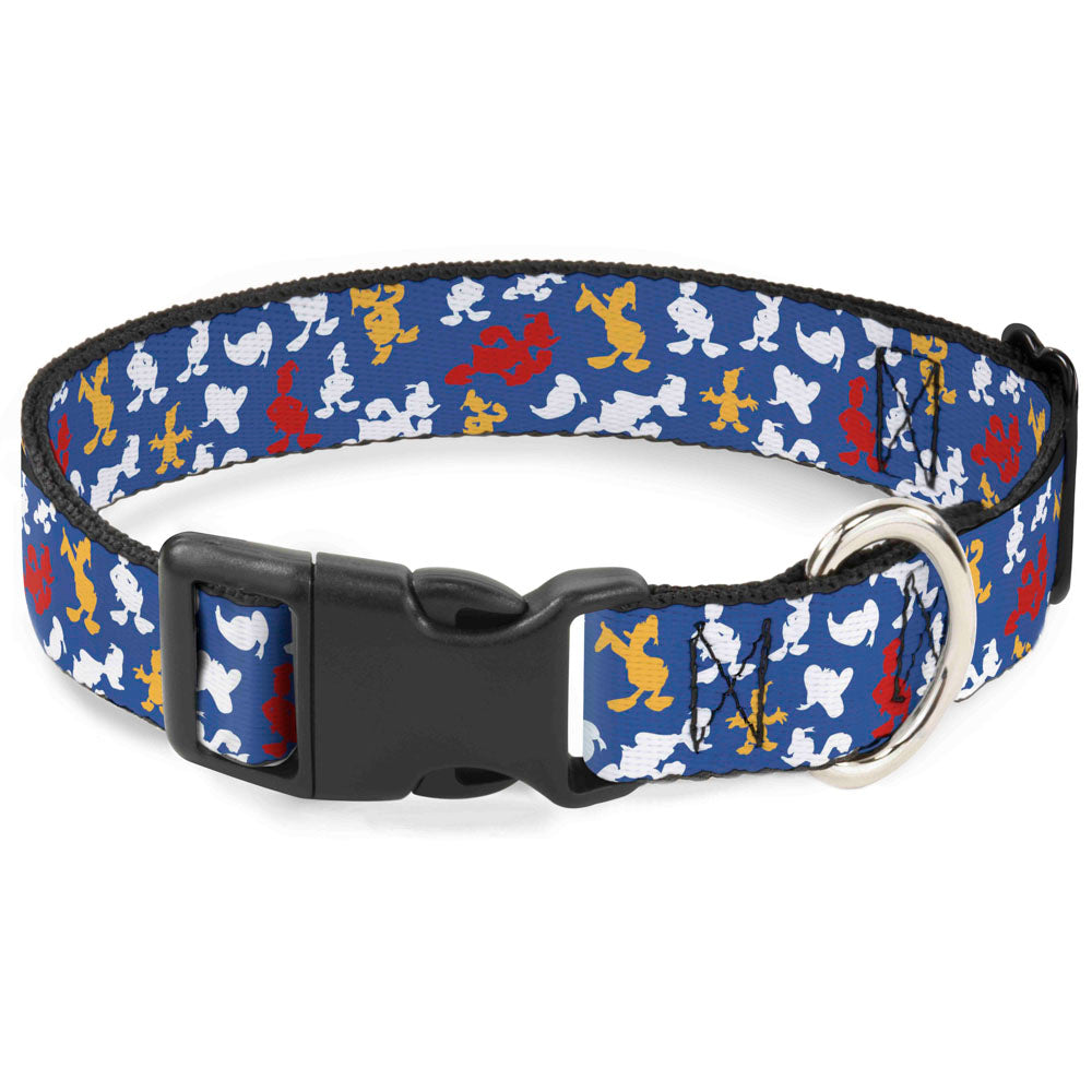 Plastic Clip Collar - Donald Duck Face/Poses Scattered Blue/White/Red/Yellow Plastic Clip Collars Disney