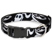Plastic Clip Collar - Nightmare Before Christmas Zero Expressions Black/White Plastic Clip Collars Disney