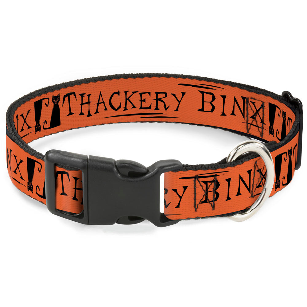Plastic Clip Collar - Hocus Pocus THACKERY BINX Cat Silhouette Orange/Black Plastic Clip Collars Disney