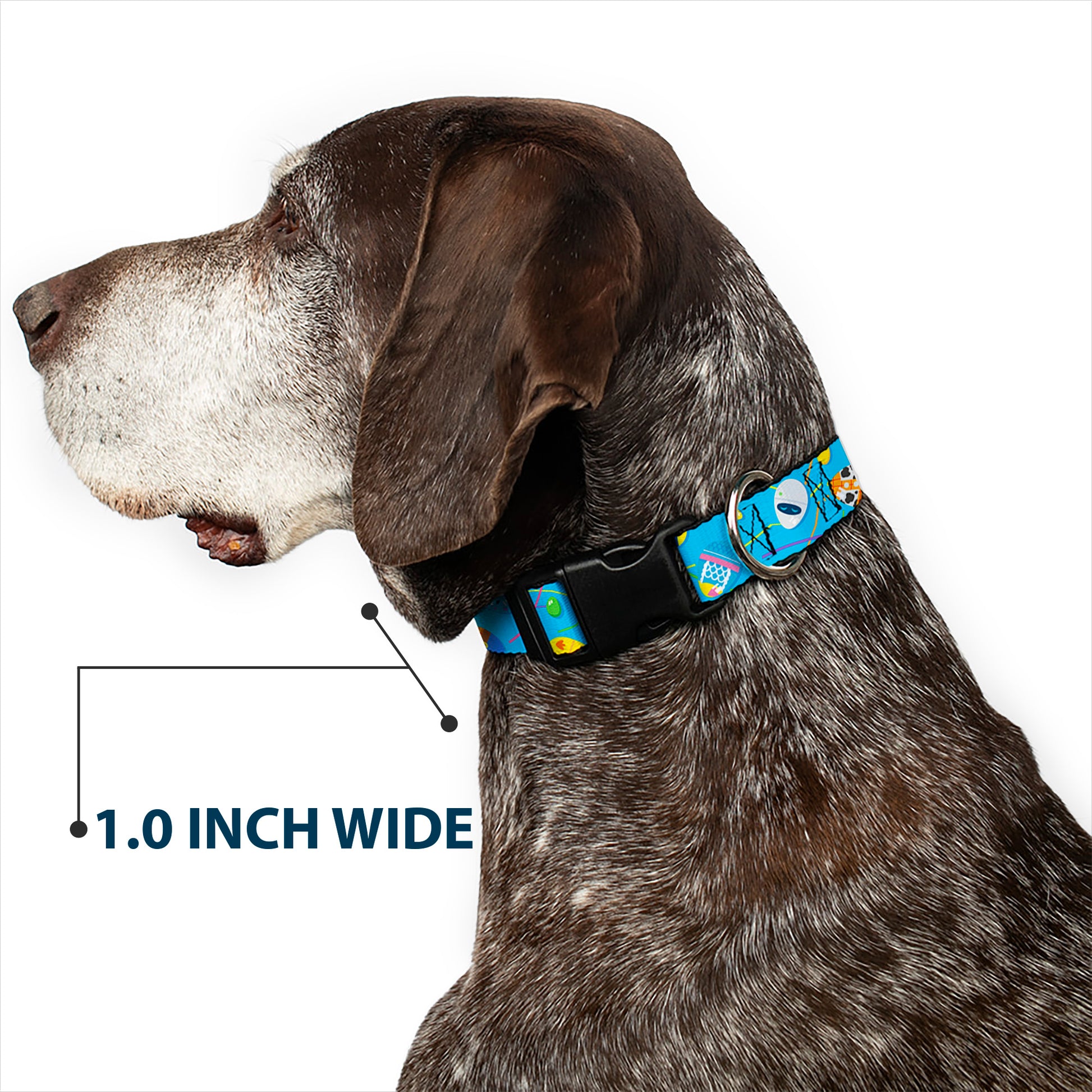 Plastic Clip Collar - Pixar Holiday Collection Easter Egg Characters Scattered Blue Plastic Clip Collars Disney