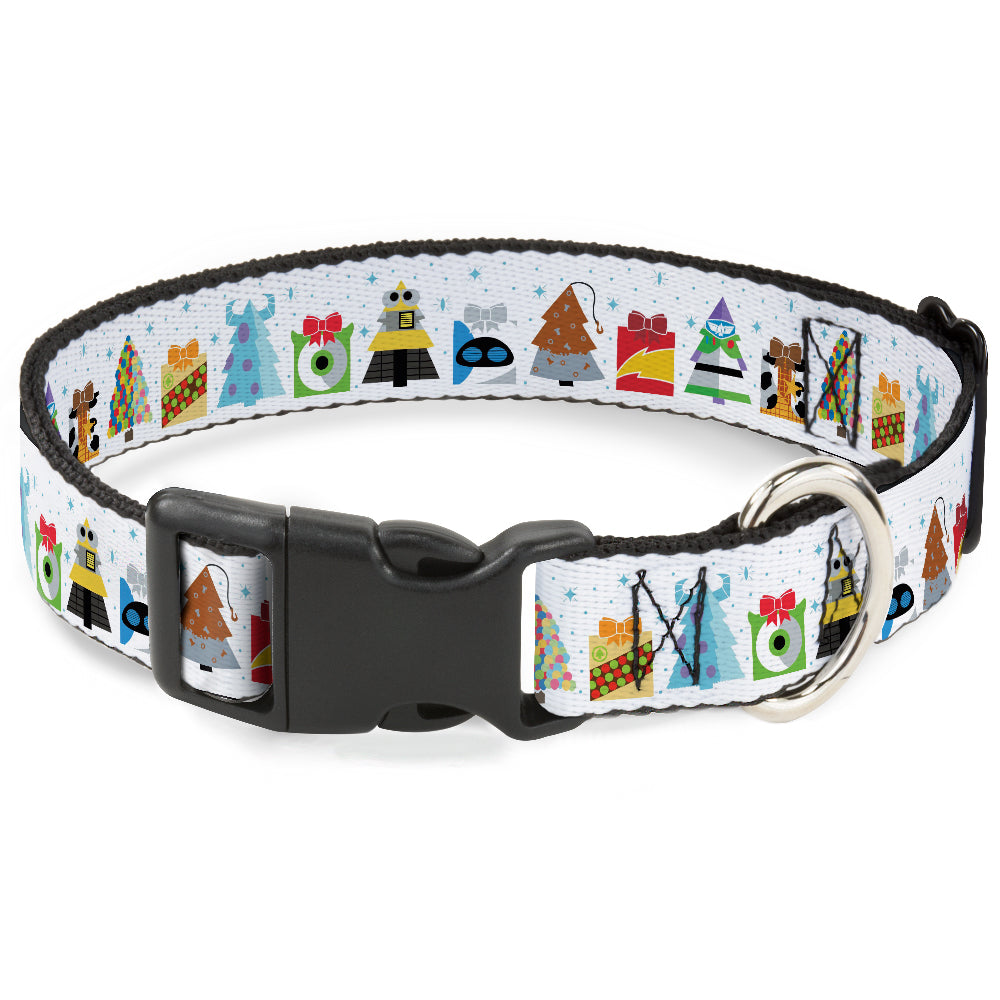 Plastic Clip Collar - Pixar Holiday Collection Character Gifts Lineup/Stars White/Blues Plastic Clip Collars Disney