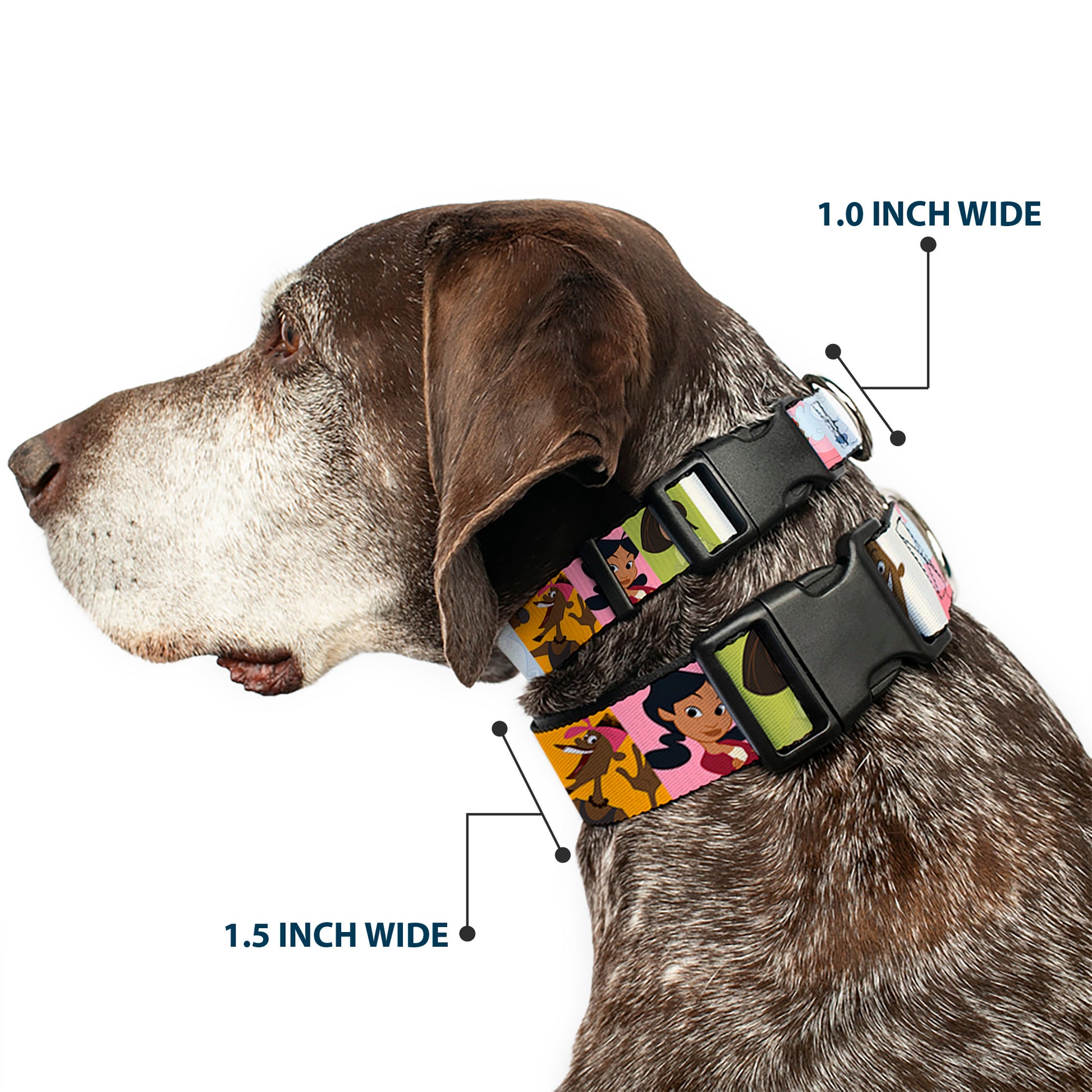 Plastic Clip Collar - The Proud Family 6-Character Block Poses Plastic Clip Collars Disney